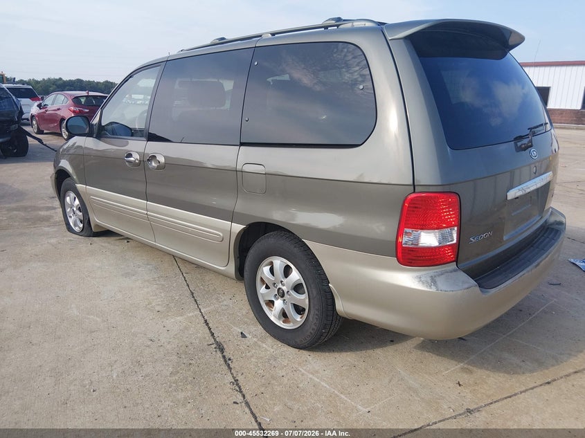 2004 Kia SEDONA VIN KNDUP131546530586 IAAI salvage auction — NORMAL WEAR, Clear (Missouri), sold $250 on 2026-07-28 (photo 3)