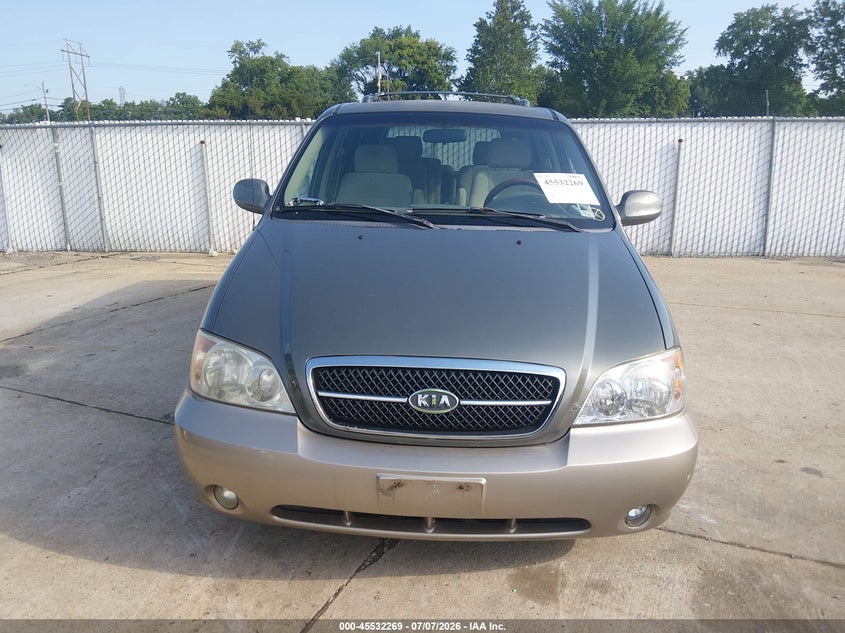 2004 Kia SEDONA VIN KNDUP131546530586 IAAI salvage auction — NORMAL WEAR, Clear (Missouri), sold $250 on 2026-07-28 (photo 6)