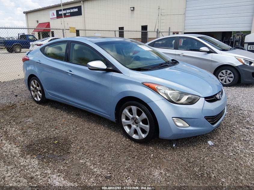 2011 Hyundai Elantra VIN KMHDH4AE2BU135743 IAAI salvage auction — NORMAL WEAR, Clear (Alabama), sold $25 on 2026-07-27 (photo 1)