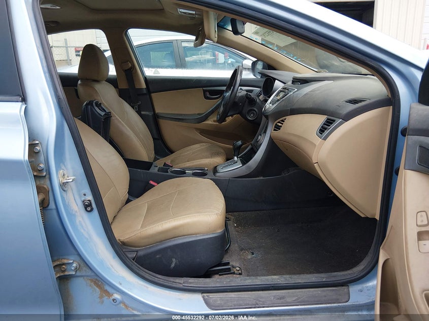 2011 Hyundai Elantra VIN KMHDH4AE2BU135743 IAAI salvage auction — NORMAL WEAR, Clear (Alabama), sold $25 on 2026-07-27 (photo 5)