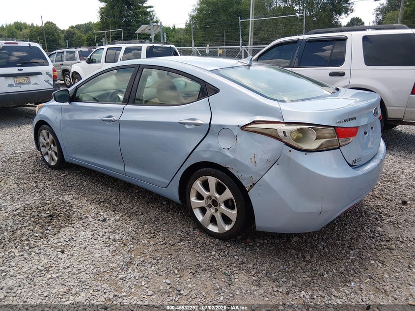 2011 Hyundai Elantra VIN KMHDH4AE2BU135743 IAAI salvage auction — NORMAL WEAR, Clear (Alabama), sold $25 on 2026-07-27 (photo 6)
