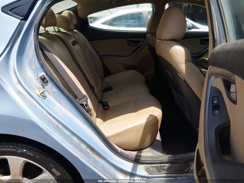 2011 Hyundai Elantra VIN KMHDH4AE2BU135743 IAAI salvage auction — NORMAL WEAR, Clear (Alabama), sold $25 on 2026-07-27 (photo 8)