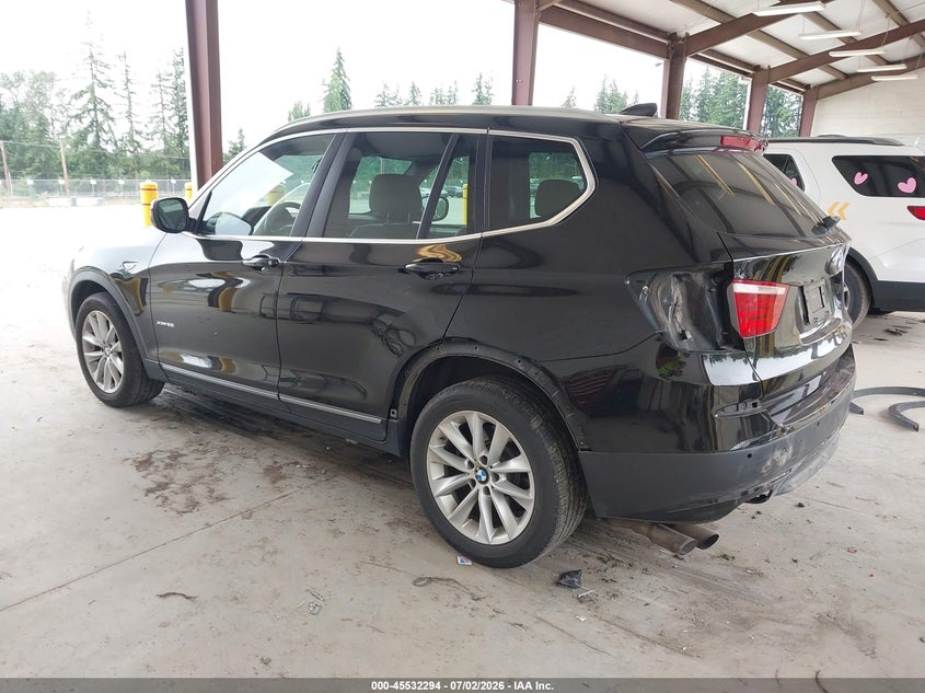 2012 BMW X3 VIN 5UXWX5C57CL722495 IAAI salvage auction — REAR END, Bill Of Sale (Washington), sold $1,650 on 2026-07-22 (photo 3)