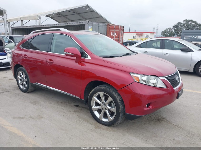 2010 Lexus Rx VIN JTJZK1BA9A2409470 IAAI salvage auction — LEFT FRONT, Salvage (California), sold $4,200 on 2026-07-19 (photo 1)