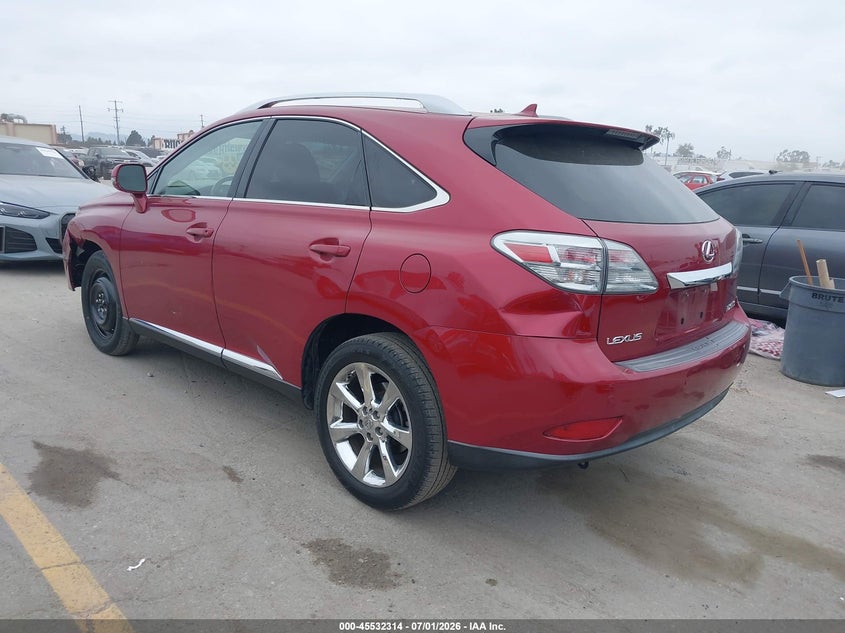 2010 Lexus Rx VIN JTJZK1BA9A2409470 IAAI salvage auction — LEFT FRONT, Salvage (California), sold $4,200 on 2026-07-19 (photo 3)
