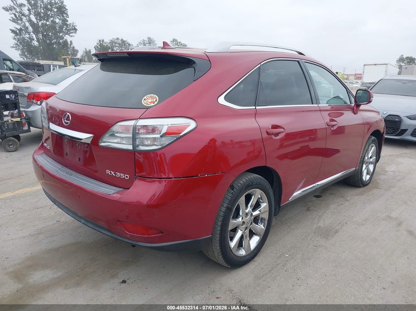 2010 Lexus Rx VIN JTJZK1BA9A2409470 IAAI salvage auction — LEFT FRONT, Salvage (California), sold $4,200 on 2026-07-19 (photo 4)