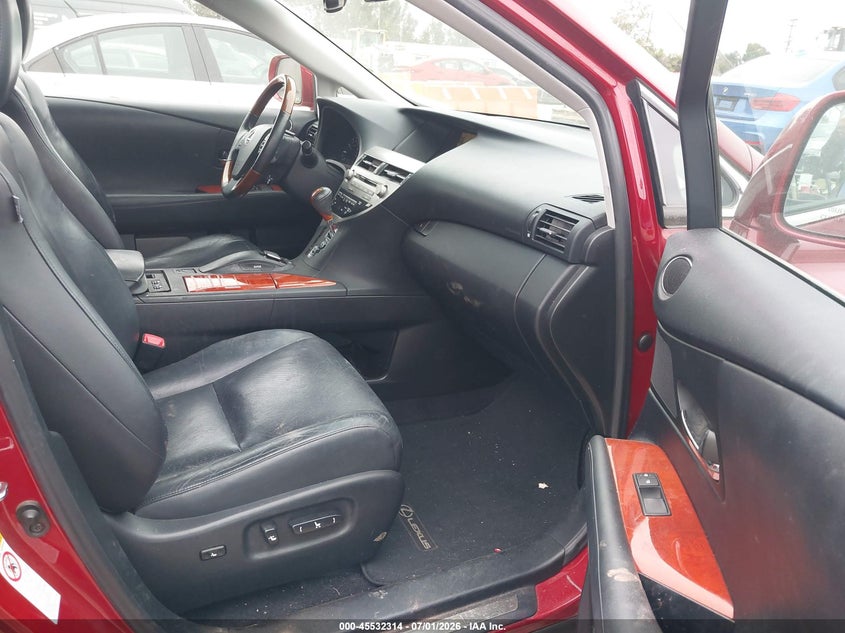 2010 Lexus Rx VIN JTJZK1BA9A2409470 IAAI salvage auction — LEFT FRONT, Salvage (California), sold $4,200 on 2026-07-19 (photo 5)