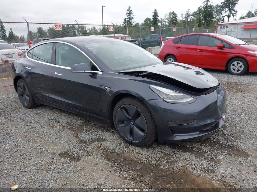 2018 Tesla Model 3 VIN 5YJ3E1EB2JF066633 IAAI salvage auction — FRONT END, Bill Of Sale (Washington), sold $6,100 on 2026-07-29 (photo 1)