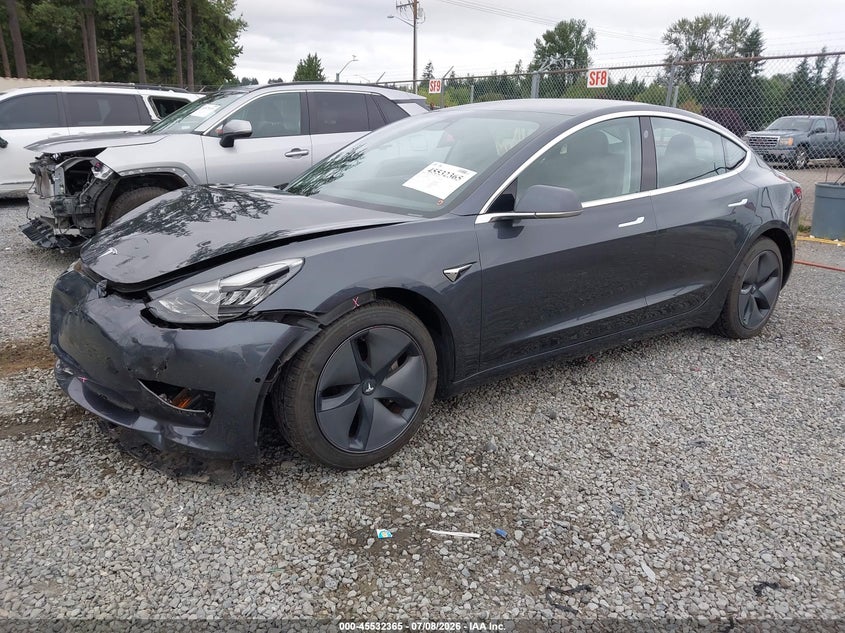 2018 Tesla Model 3 VIN 5YJ3E1EB2JF066633 IAAI salvage auction — FRONT END, Bill Of Sale (Washington), sold $6,100 on 2026-07-29 (photo 2)