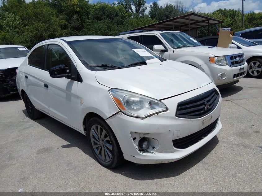 2018 Mitsubishi Mirage VIN ML32F3FJ9JHF13457 IAAI salvage auction — NORMAL WEAR, Original (Texas), sold $1,575 on 2026-07-06 (photo 1)