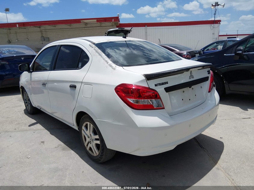 2018 Mitsubishi Mirage VIN ML32F3FJ9JHF13457 IAAI salvage auction — NORMAL WEAR, Original (Texas), sold $1,575 on 2026-07-06 (photo 3)