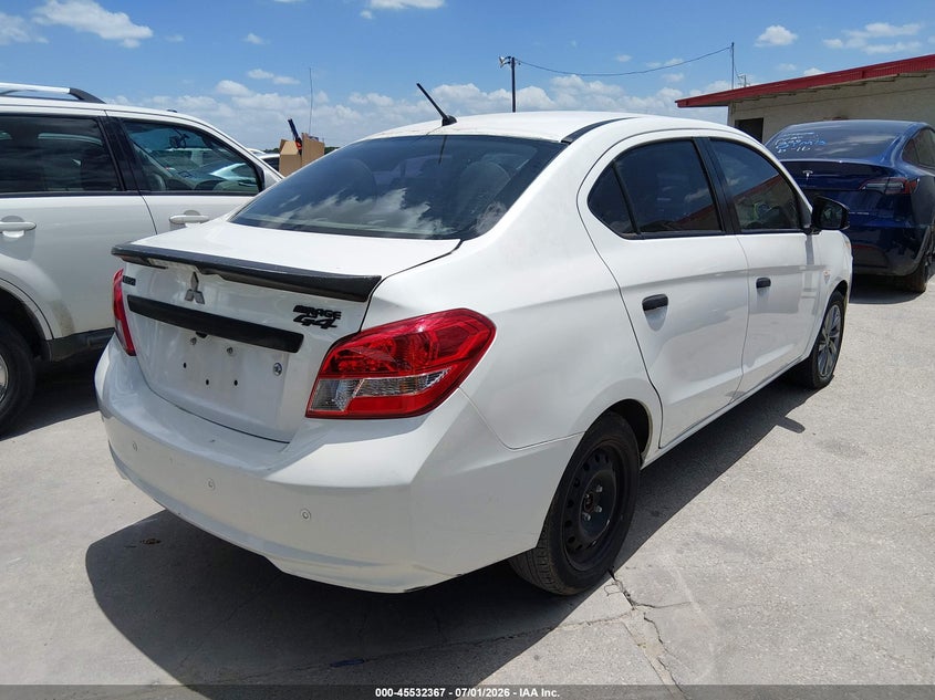2018 Mitsubishi Mirage VIN ML32F3FJ9JHF13457 IAAI salvage auction — NORMAL WEAR, Original (Texas), sold $1,575 on 2026-07-06 (photo 4)