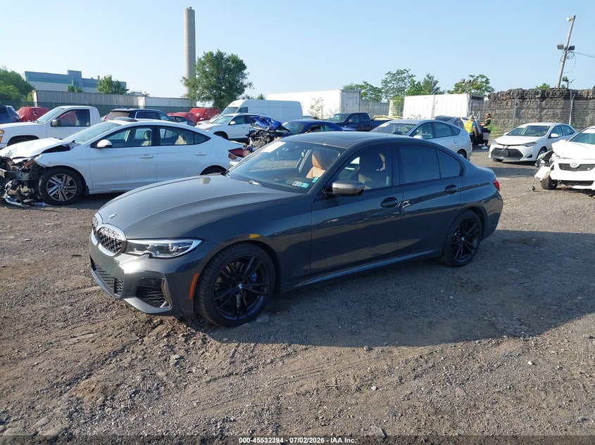2020 BMW 3er VIN WBA5U9C09LFJ60418 IAAI salvage auction — SIDE, Salvage Title, sold $16,700 on 2026-07-16 (photo 2)
