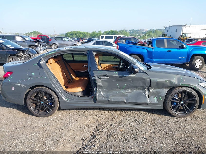 2020 BMW 3er VIN WBA5U9C09LFJ60418 IAAI salvage auction — SIDE, Salvage Title, sold $16,700 on 2026-07-16 (photo 6)