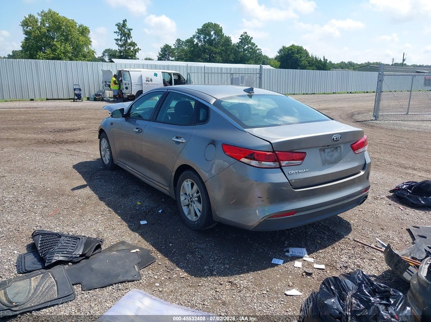 2018 Kia Optima VIN 5XXGT4L36JG215952 IAAI salvage auction — FRONT END, Salvage Title, sold $750 on 2026-07-22 (photo 3)