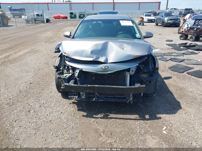 2018 Kia Optima VIN 5XXGT4L36JG215952 IAAI salvage auction — FRONT END, Salvage Title, sold $750 on 2026-07-22 (photo 6)