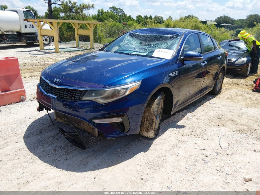 2019 Kia Optima VIN 5XXGT4L37KG277572 IAAI salvage auction — FRONT END, Rebuildable (Florida), sold $25 on 2026-07-28 (photo 2)