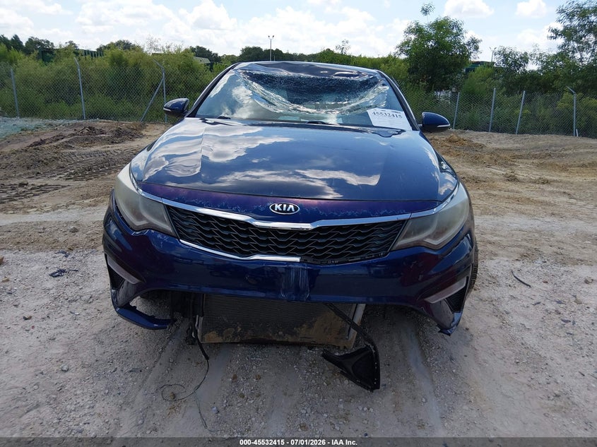2019 Kia Optima VIN 5XXGT4L37KG277572 IAAI salvage auction — FRONT END, Rebuildable (Florida), sold $25 on 2026-07-28 (photo 6)
