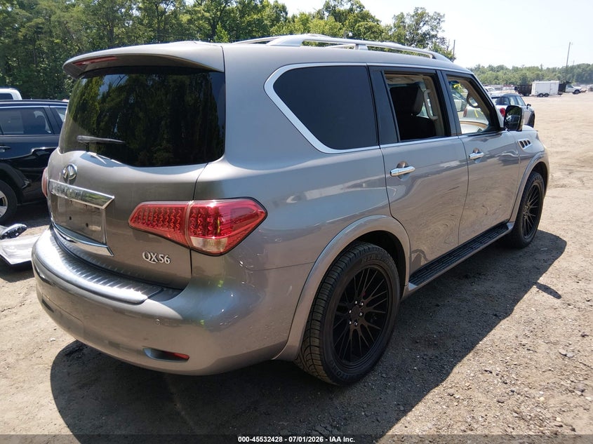 2012 Infiniti Qx56 VIN JN8AZ2NEXC9019637 IAAI salvage auction — FRONT END, Salvage Title, sold $525 on 2026-07-29 (photo 4)