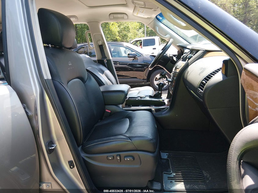 2012 Infiniti Qx56 VIN JN8AZ2NEXC9019637 IAAI salvage auction — FRONT END, Salvage Title, sold $525 on 2026-07-29 (photo 5)