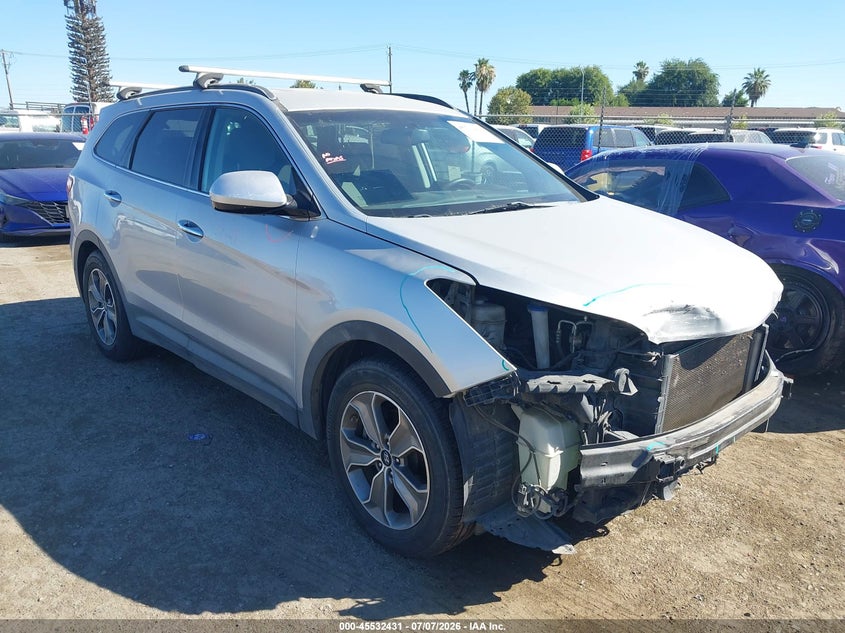 2014 Hyundai Santa fe VIN KM8SM4HF5EU037344 IAAI salvage auction — FRONT END, Salvage (California), sold $25 on 2026-07-21 (photo 1)