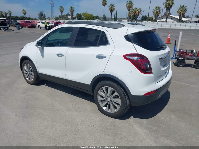 2018 Buick Encore VIN KL4CJASB1JB664001 IAAI salvage auction — FRONT END, Salvage (California), sold $825 on 2026-07-14 (photo 3)