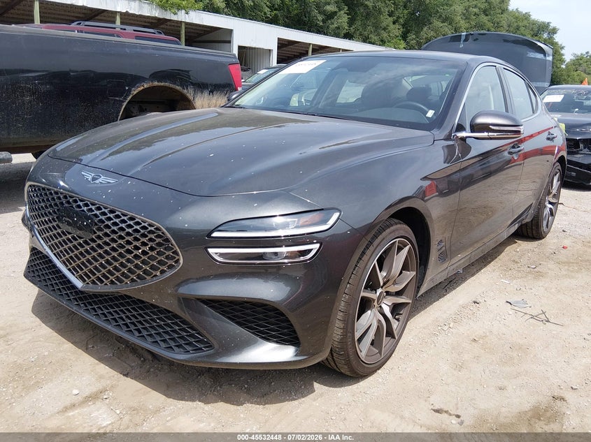 2026 Genesis G70 VIN KMTG14SC1TU174491 IAAI salvage auction — REAR END, Enterprise Vehicles Clear Only (Kansas), sold $21,800 on 2026-07-15 (photo 2)