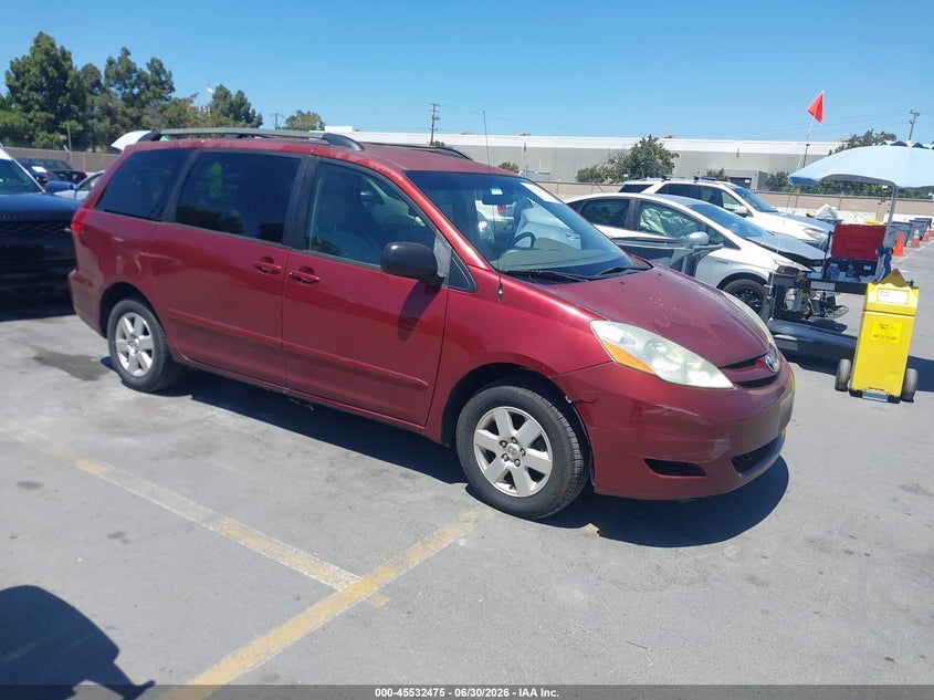 2006 Toyota Sienna VIN 5TDZA23C36S533052 IAAI salvage auction — NORMAL WEAR, Clear - Dealer Only (California), sold $1,100 on 2026-07-13 (photo 1)