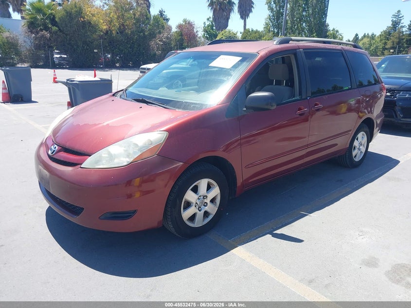 2006 Toyota Sienna VIN 5TDZA23C36S533052 IAAI salvage auction — NORMAL WEAR, Clear - Dealer Only (California), sold $1,100 on 2026-07-13 (photo 2)