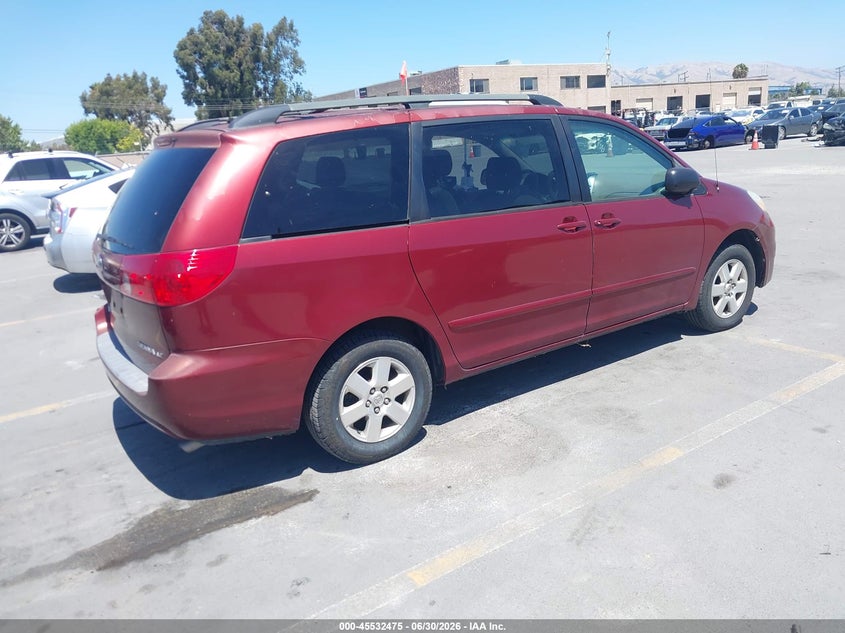 2006 Toyota Sienna VIN 5TDZA23C36S533052 IAAI salvage auction — NORMAL WEAR, Clear - Dealer Only (California), sold $1,100 on 2026-07-13 (photo 4)