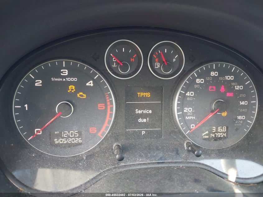 2011 Audi A3 VIN WAUKJAFM4BA149639 IAAI salvage auction — FRONT END, Salvage (Pennsylvania), sold $300 on 2026-07-24 (photo 7)