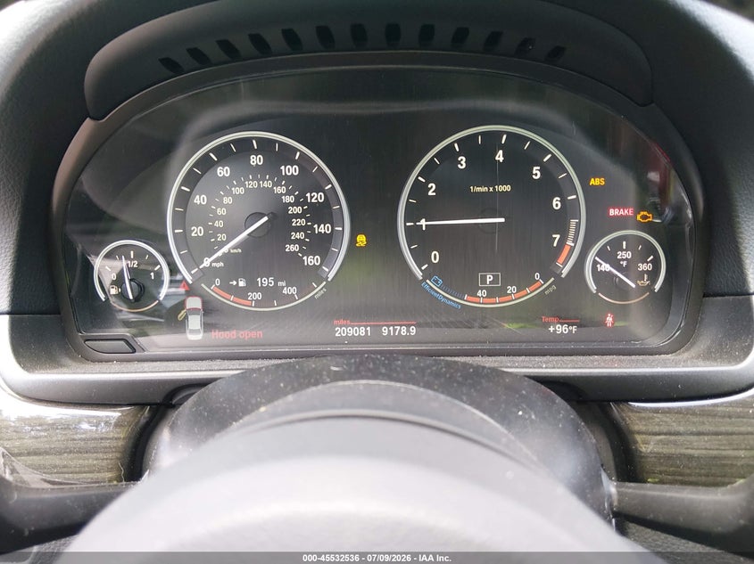 2015 BMW 5er VIN WBA5B1C50FG128183 IAAI salvage auction — NORMAL WEAR, Clear (South Carolina), sold $1,000 on 2026-07-28 (photo 7)