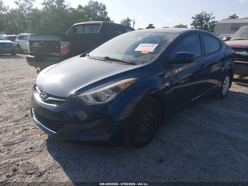 2016 Hyundai Elantra VIN KMHDH4AE8GU514737 IAAI salvage auction — NORMAL WEAR, Original (Ohio), sold $625 on 2026-07-28 (photo 2)