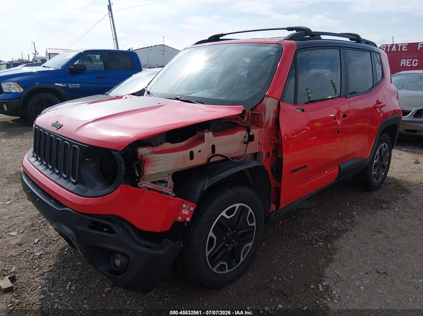 2017 Jeep Renegade VIN ZACCJBCB5HPE74096 IAAI salvage auction — LEFT SIDE, Clear (Indiana), sold $1,650 on 2026-08-01 (photo 2)