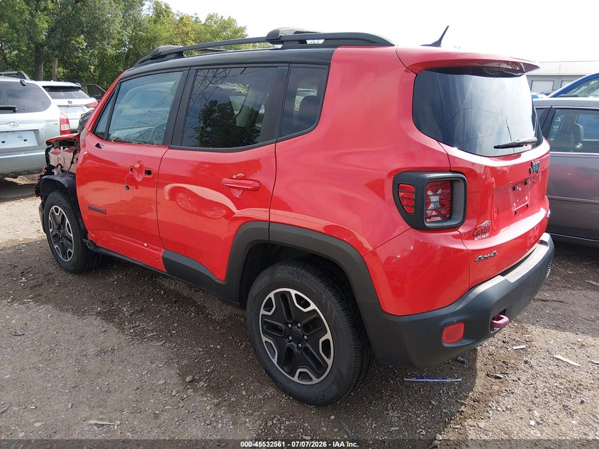 2017 Jeep Renegade VIN ZACCJBCB5HPE74096 IAAI salvage auction — LEFT SIDE, Clear (Indiana), sold $1,650 on 2026-08-01 (photo 3)