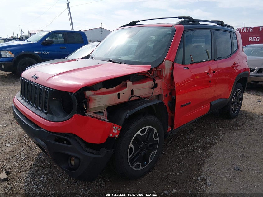 2017 Jeep Renegade VIN ZACCJBCB5HPE74096 IAAI salvage auction — LEFT SIDE, Clear (Indiana), sold $1,650 on 2026-08-01 (photo 6)