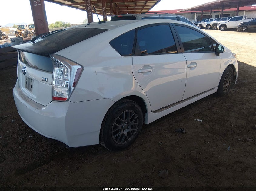 2010 Toyota Prius v VIN JTDKN3DU4A5175977 IAAI salvage auction — NORMAL WEAR, Clear-Dealer Only (Arizona), sold $450 on 2026-07-28 (photo 4)