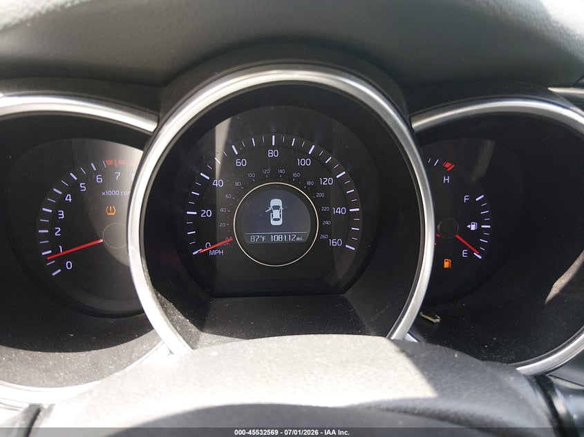 2014 Kia Optima VIN 5XXGM4A75EG335377 IAAI salvage auction — HAIL, Salvage (Ohio), sold $825 on 2026-07-09 (photo 7)