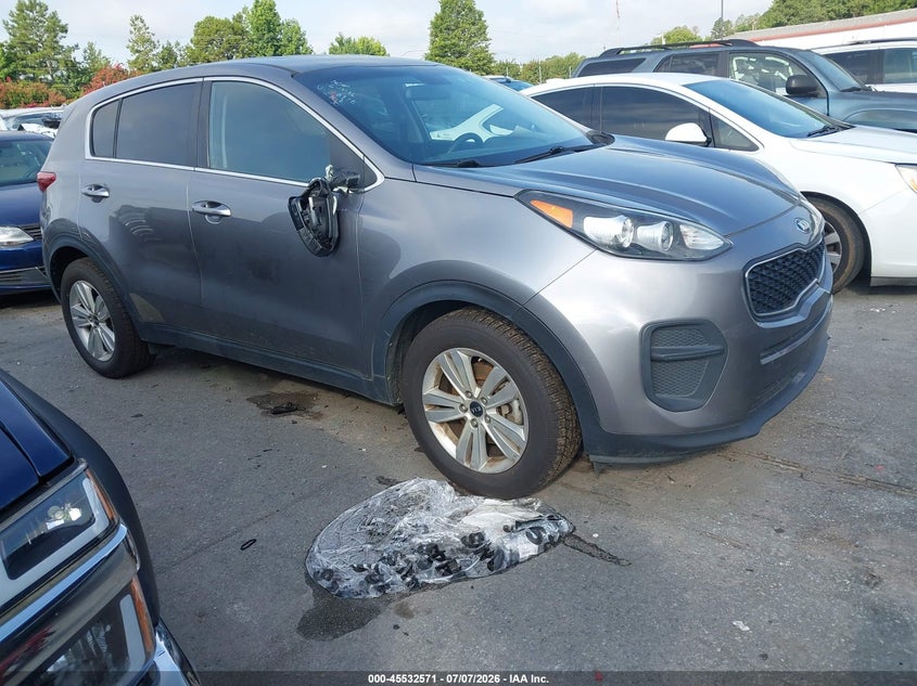 2017 Kia Sportage VIN KNDPM3AC9H7208295 IAAI salvage auction — THEFT, Salvage (North Carolina), sold $2,850 on 2026-07-16 (photo 1)
