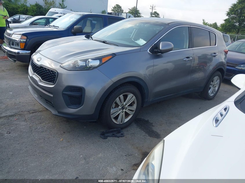 2017 Kia Sportage VIN KNDPM3AC9H7208295 IAAI salvage auction — THEFT, Salvage (North Carolina), sold $2,850 on 2026-07-16 (photo 2)