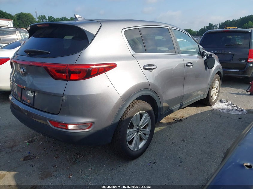 2017 Kia Sportage VIN KNDPM3AC9H7208295 IAAI salvage auction — THEFT, Salvage (North Carolina), sold $2,850 on 2026-07-16 (photo 4)