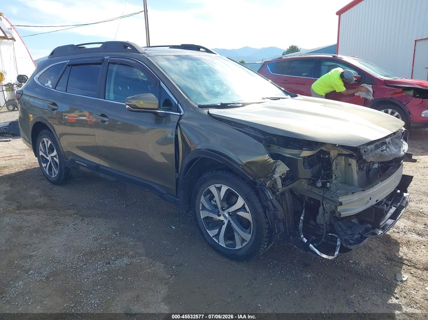 2022 Subaru Outback VIN 4S4BTANC2N3156423 IAAI salvage auction — FRONT END, Salvage (Montana), sold $7,700 on 2026-07-31 (photo 1)