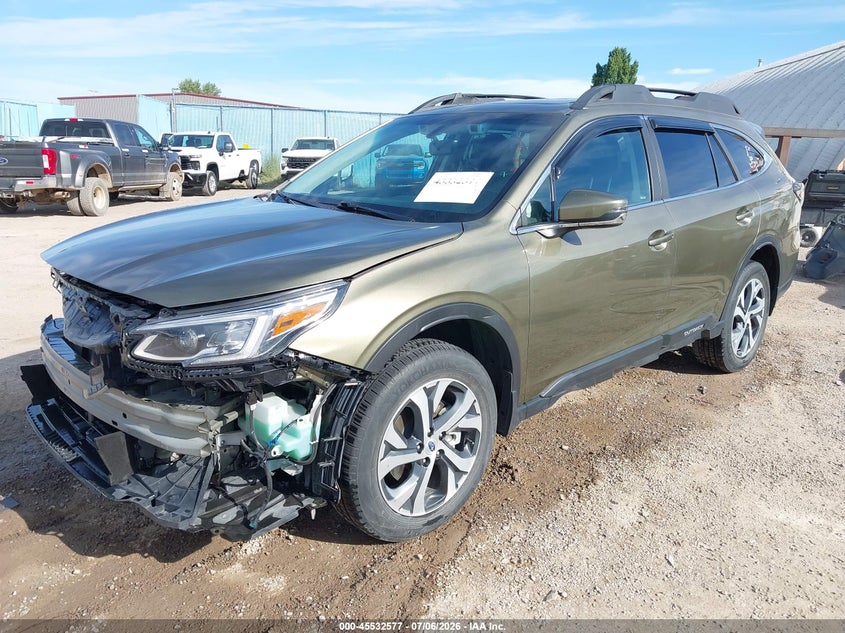 2022 Subaru Outback VIN 4S4BTANC2N3156423 IAAI salvage auction — FRONT END, Salvage (Montana), sold $7,700 on 2026-07-31 (photo 2)