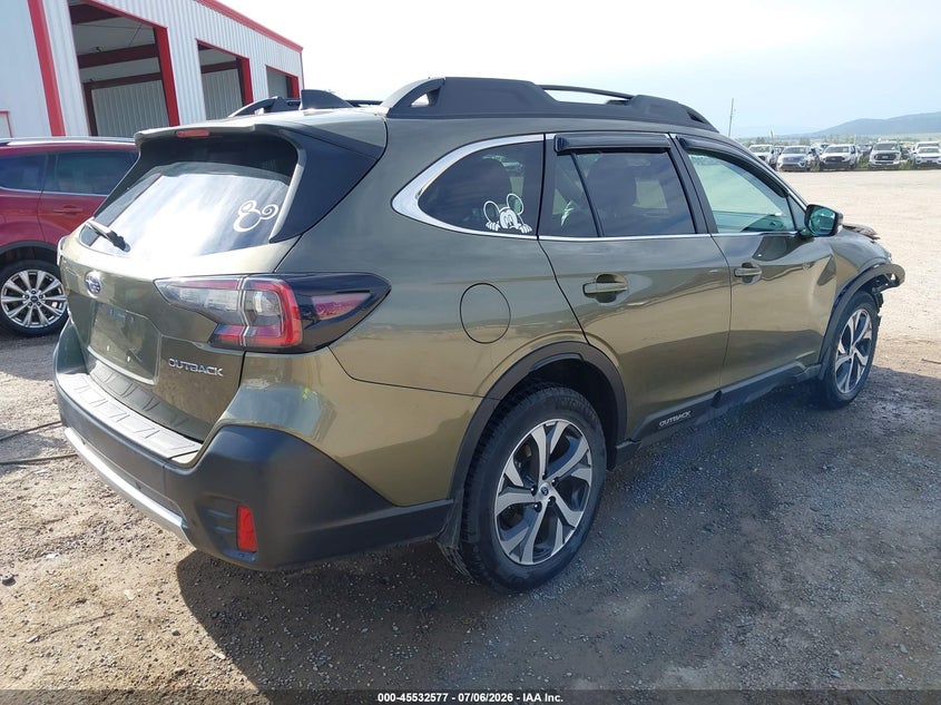 2022 Subaru Outback VIN 4S4BTANC2N3156423 IAAI salvage auction — FRONT END, Salvage (Montana), sold $7,700 on 2026-07-31 (photo 4)