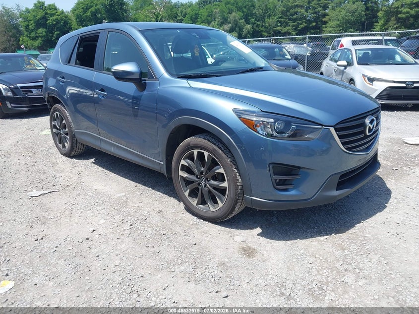 2016 Mazda Cx-5 VIN JM3KE4DY2G0680521 IAAI salvage auction — REAR END, Salvage Title, sold $3,450 on 2026-07-22 (photo 1)