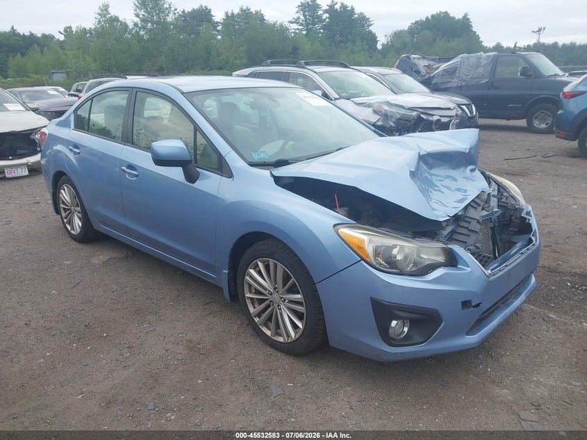 2012 Subaru Impreza VIN JF1GJAG63CH024266 IAAI salvage auction — FRONT END, Clear (Massachusetts), sold $775 on 2026-07-08 (photo 1)