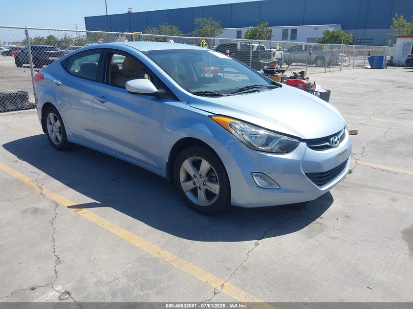 2013 Hyundai Elantra VIN KMHDH4AE5DU754405 IAAI salvage auction — LEFT FRONT, Salvage (California), sold $925 on 2026-07-29 (photo 1)