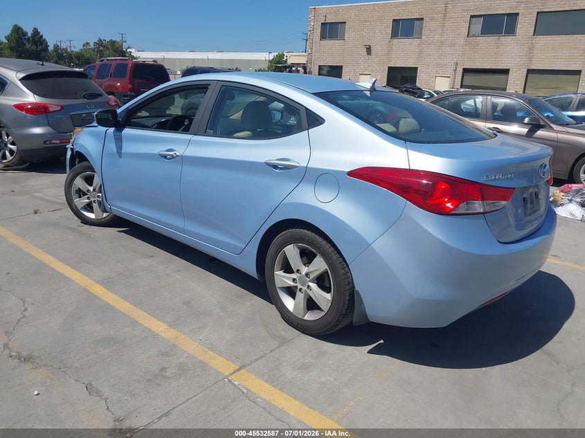 2013 Hyundai Elantra VIN KMHDH4AE5DU754405 IAAI salvage auction — LEFT FRONT, Salvage (California), sold $925 on 2026-07-29 (photo 3)