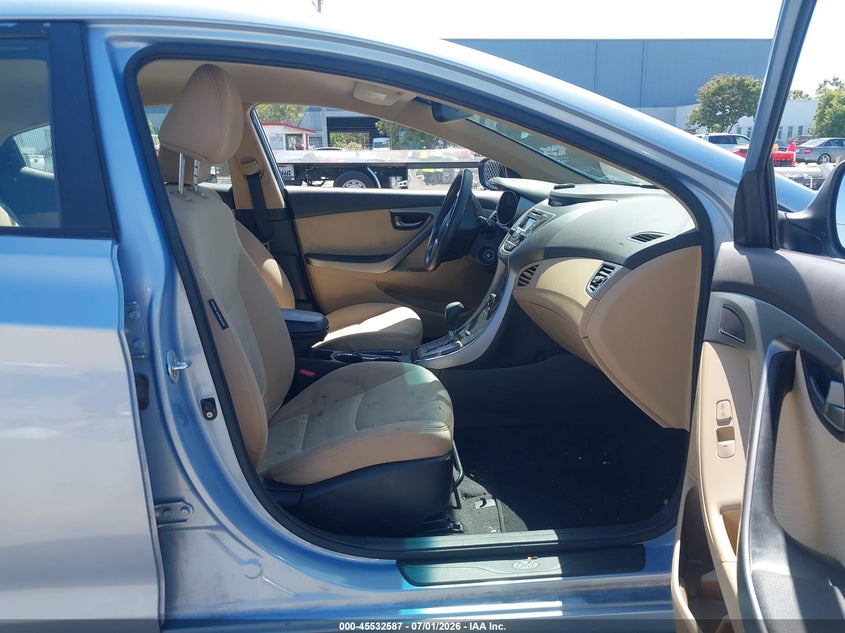 2013 Hyundai Elantra VIN KMHDH4AE5DU754405 IAAI salvage auction — LEFT FRONT, Salvage (California), sold $925 on 2026-07-29 (photo 5)