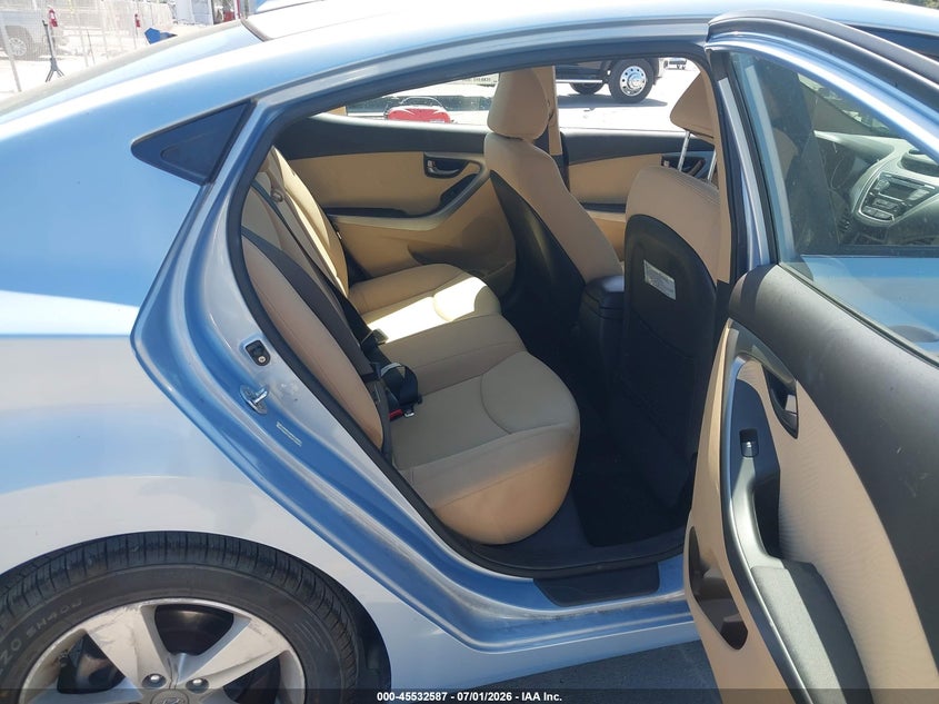 2013 Hyundai Elantra VIN KMHDH4AE5DU754405 IAAI salvage auction — LEFT FRONT, Salvage (California), sold $925 on 2026-07-29 (photo 8)